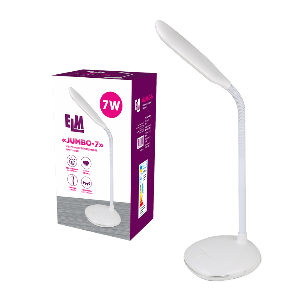 Настільна світлодіодна лампа ELM Jumbo 7W IP20 4000K